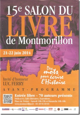 Affiche Salon du Livre Montmorillon 001